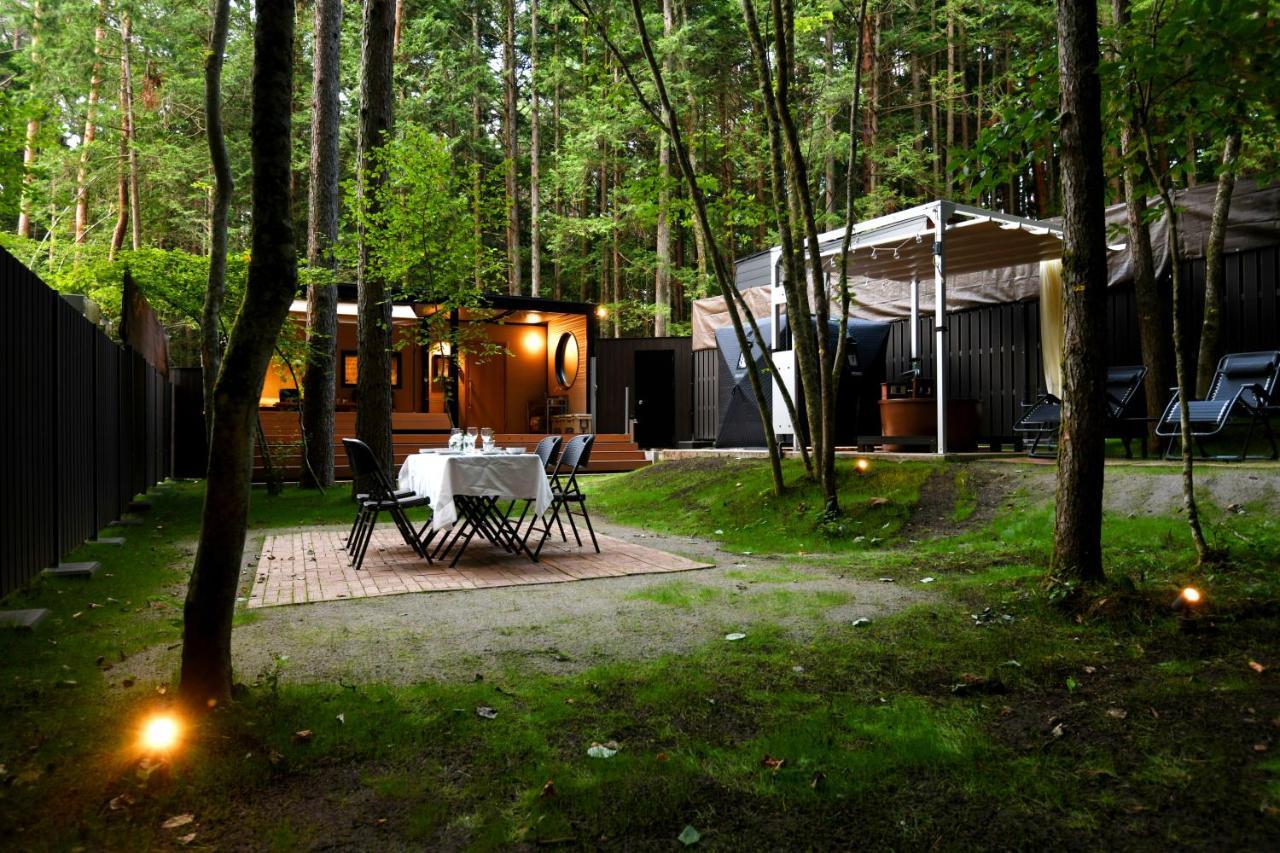 Fuji Fumoto Forest Hotspring ふもとの森温泉 Fujikawaguchiko Dış mekan fotoğraf